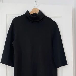 Turtleneck black dress Zara